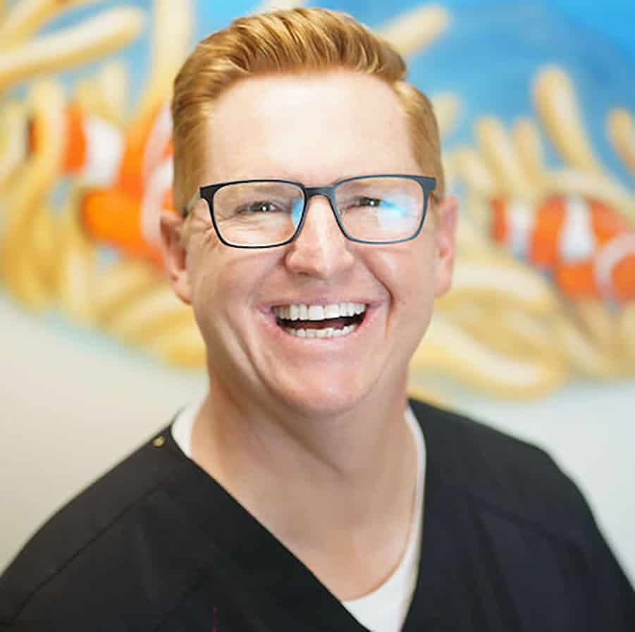 Dr. Jared Welch smiling in the Soft Shores dental office